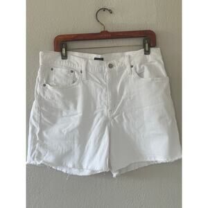 Women's J. Crew White Denim Jean Summer Spring Shorts Size 31